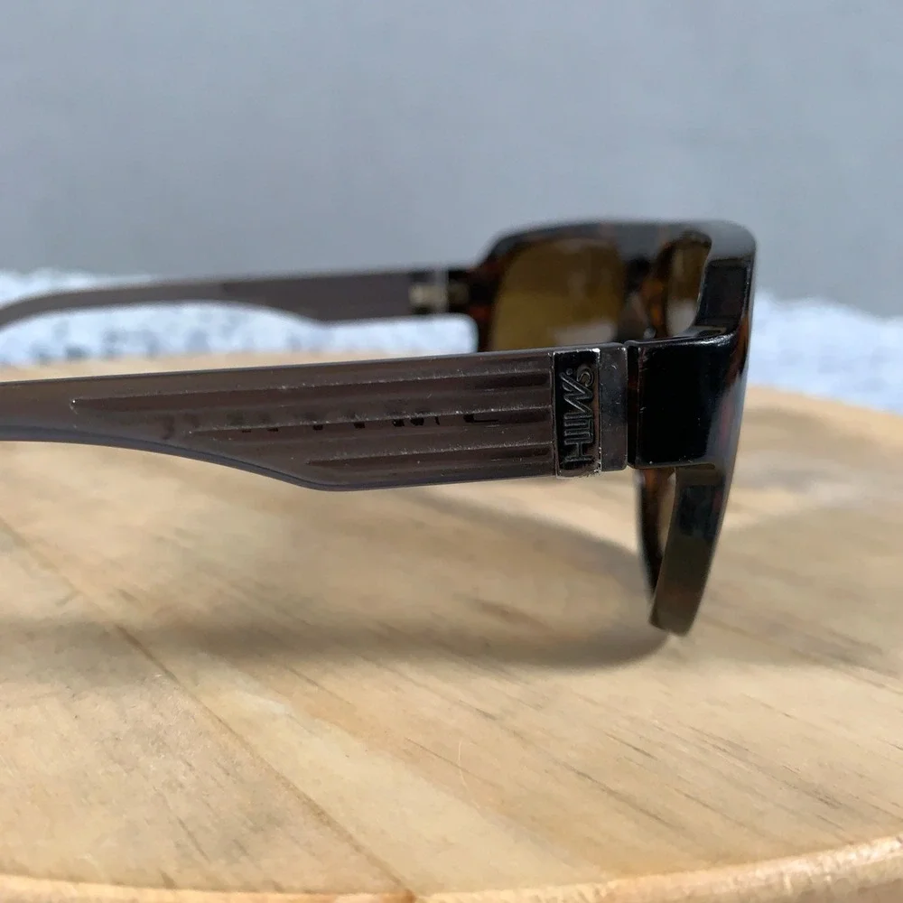 Smith Havana Sunglasses Unisex One Size Dark Tortoise Brown Polarized Flat Top